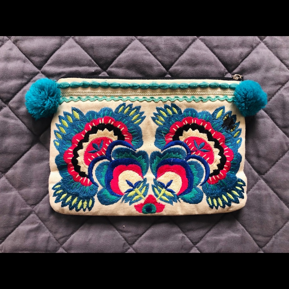 Hand embroidered Clutch